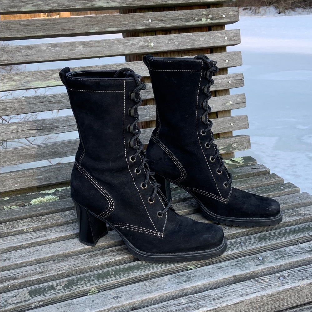 Vintage NWOT Nine West Nubuck Women's Boots 8.5 - Picture 2 of 11
